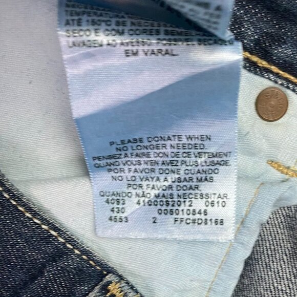 Levi's 501 Jeans Men's 38 x 32 Measures 37 x 29 Red Tab Button Fly Blue Cotton - Picture 11 of 16